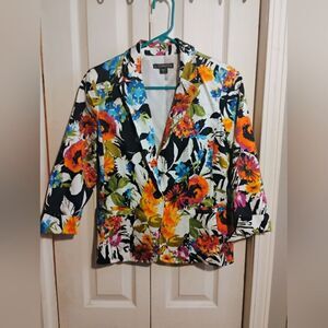 Covington Black and White Blazer Tailored Suit Jacket